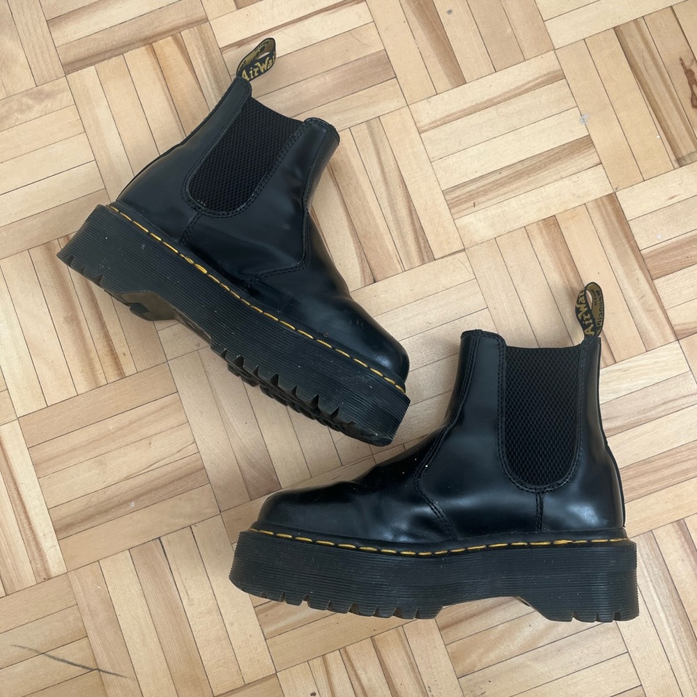 Dr. Martens Black Leather Ankle Boots